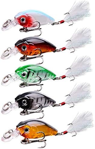 Aorace Fishing Lures Kit Mixed Including Minnow Popper Crank Baits with Hooks for Saltwater Freshwater Trout Bass Salmon Fishing - Image 5