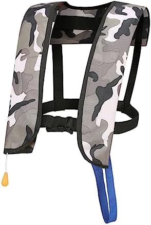 4PCS Snorkel Vest, Portable Inflatable Swim Vest Jackets for Snorkeling Swimming Diving Safety,Manual Inflatable Men's Women's Adjustable Vest for Swimming Fishing Outdoor Water Sports (330LB) by GDLHY