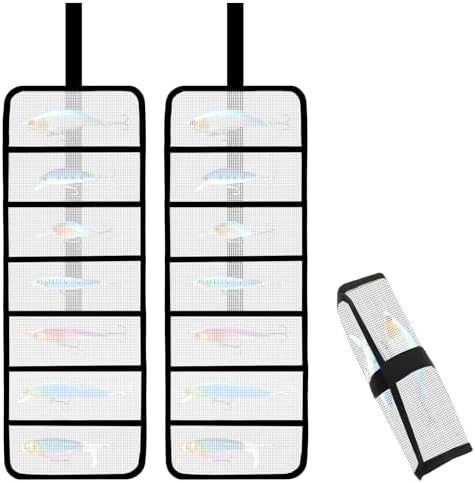 Roll Up Fishing Lure Wraps Set 2pcs Protective Tackle Organizer by FREGITO