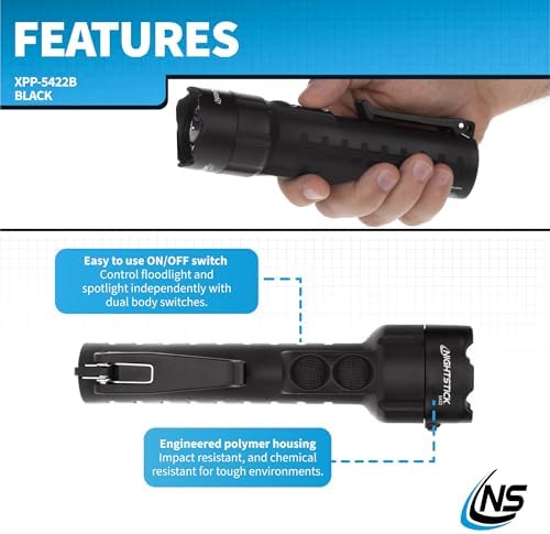 Nightstick XPP-5422B 3 AA Intrinsically Safe Permissible Dual-Light Flashlight, Black - Image 4