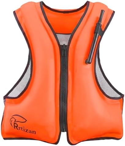 Rrtizan Inflatable Snorkel Vest for Adult, Suitable for Adult 90-220lbs by RrtizanSummerandWinterProducts