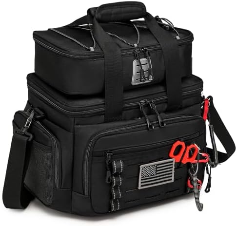 Fishing Tackle Bag, Detachable Fishing Reels Storage Pouch, Fishing Gear Organizer, Adjustable Shoulder Strap Fishing Bags for Saltwater & Freshwater by Unknown