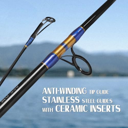 Fiblink Fishing Jigging Rod Saltwater Spinning Rod 6ft 1 Piece Heavy Jig Spin Rod Fishing Pole 30-50lbs/50-80lbs - Image 2