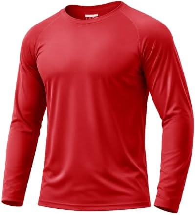 Boladeci Men's UPF 50+ Sun Protection UV SPF Shirts Long Sleeve Lightweight Quick Dry Swim T-Shirts Rash Guard by Boladeci