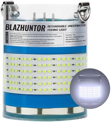 Rechargeable Underwater Fishing Light, 40W-160W, 4 Colors by Unknown