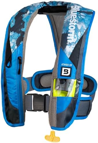 BLUESTORM Atmos 40 Automatic/Manual Inflatable PFD Life Jacket for Adults | US Coast Guard (USCG) Approved Life Vest by Bluestorm