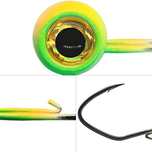 Crappie Jig Heads Kit With Underspin Spinner Blade, Lures and Jigs for Fishing - 30 & 50 Pack, 1/8, 1/16, 1/32 oz - Image 4