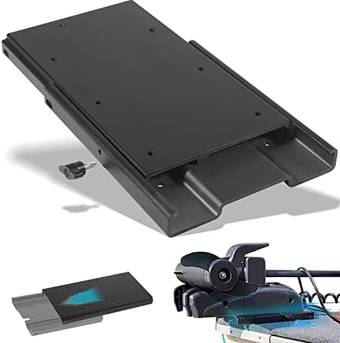 Replacement for Minn Kota 1854035 MKA-16-03 Trolling Motor Quick Release Bracket Compatible with Ulterra, Terrova, PowerDrive, PowerDrive V2, PowerDrive Pontoon and Deckhand 40, Black Aluminum by Sixcow