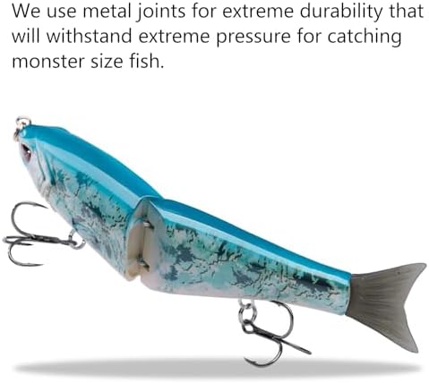 Bassdash SwimShad Glide Baits Jointed Swimbait Bass Pike Salmon Trout Muskie Fishing Lure - Image 5