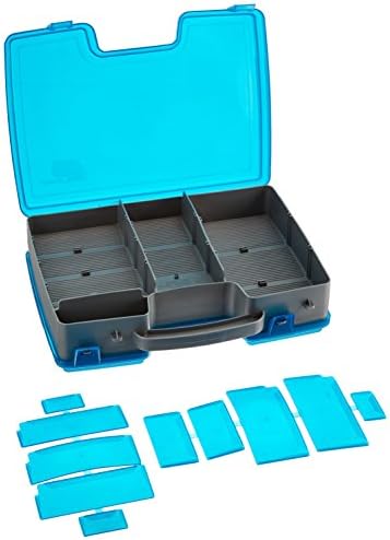 Plano Large 2 Sided Tackle Box, Metallic Gray & Blue, Medium - Image 2