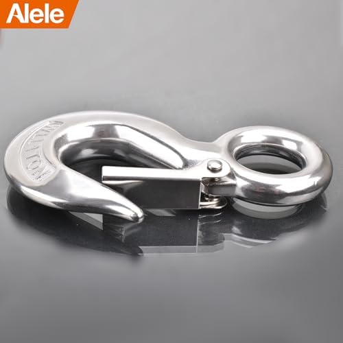 Alele Grab Hooks,1T Crane Scale,Slip Hooks,Stainless Steel Lifting Hook Rigging Accessory (Grab Hooks 1000kg) - Image 3
