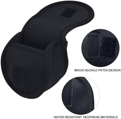 Aventik Neoprene Fly Fishing Reel Case Pouch Cover Fitting 5/6 7/8wt Fly Reel Storage (Black, 2-PACK 7/8) - Image 5
