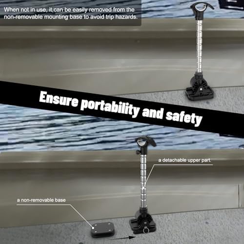 MKA-60 1862060 Trolling Motor Stabilizer Mount, Black, 1 pack - Image 3