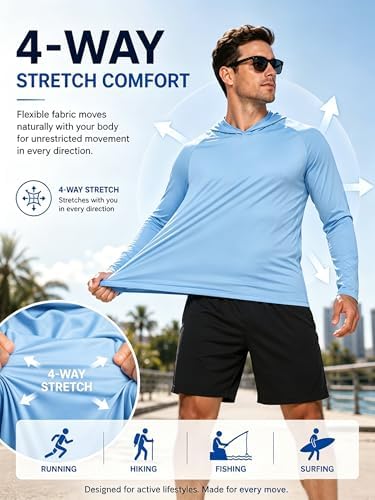 ZITY Men's Lightweight Pullover Hoodie UPF 50+ Fishing Shirts Sweatshirt - Image 6