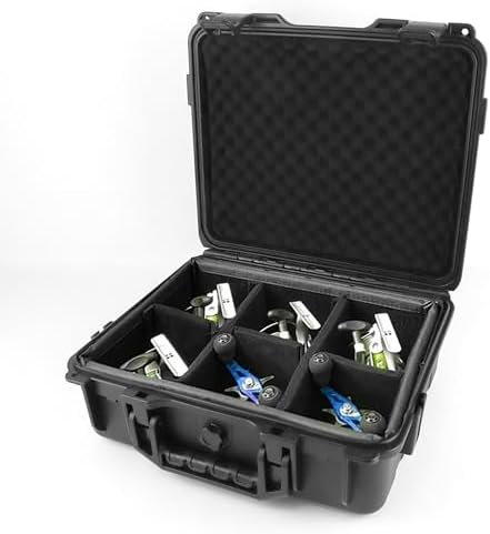 Fishing Reels Storage Case,Tackle Accessories Storage Handcase,Black,Medium by Liyirui
