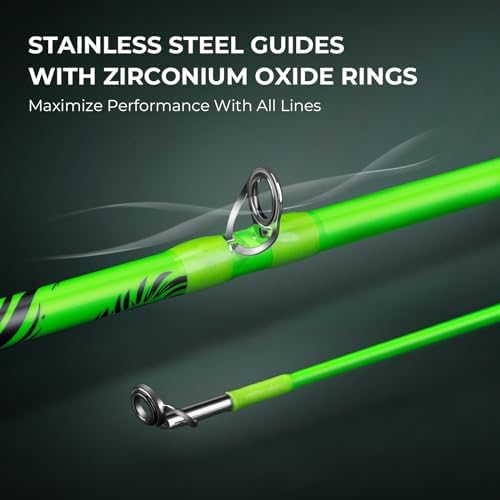 KastKing Zephyr Dual-Tip Baitcaster & Spinning Fishing Rod and Reel Combo - Image 5