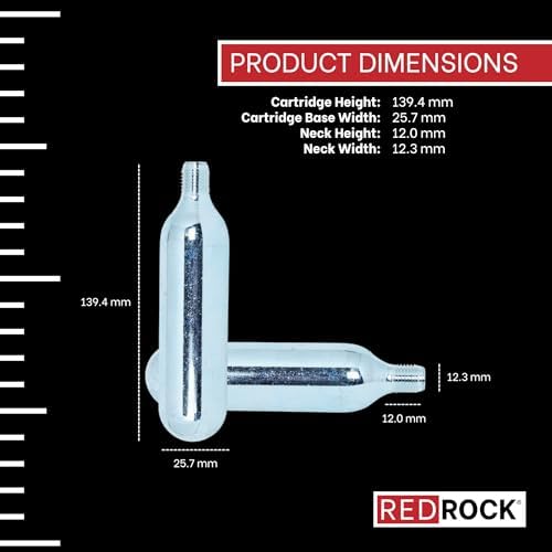 Redrock 33 gram CO2 Cartridge 1/2" Diameter with 20/in Threads - Image 4