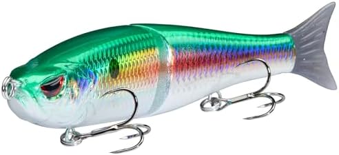 Bassdash SwimShad Glide Baits Jointed Swimbait Bass Pike Salmon Trout Muskie Fishing Lure by Bassdash