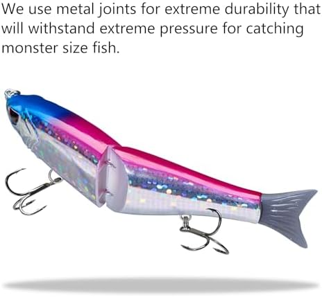 Bassdash SwimShad Glide Baits Jointed Swimbait Bass Pike Salmon Trout Muskie Fishing Lure - Image 5