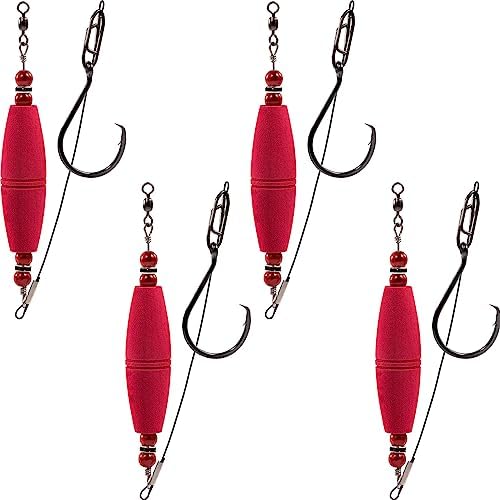 EVA Popping Corks 4Pc Weighted Rattle Floats by BUBBLEFISHING