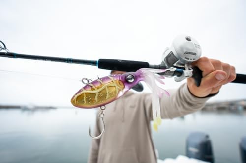 Nomad Design Original Squidtrex Patented Vibrating Fishing Lure - TPE Soft Plastic Lure Bait for Saltwater with Strong BKK Assist Hooks, Fishing Bait that Catches Many Species - Image 2