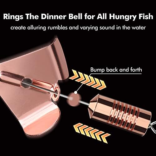 TRUSCEND Swim or Jig Fishing Spinner Baits for Freshwater and Saltwater, Rooster Tail Fishing Lures for Trout Bass Walleye Crappie Salmon Pike, Blade Bait with Copper Blade - Image 4