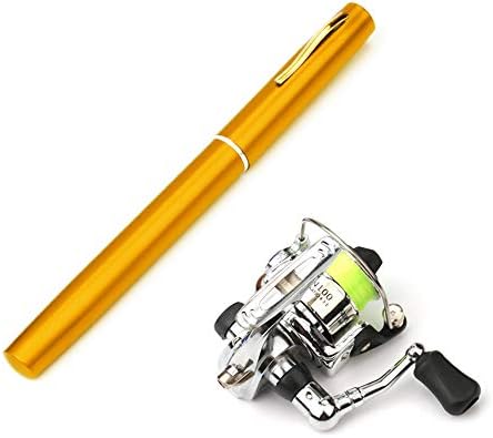 Lixada Fishing Rod Reel Combo Mini Pen Fishing Pole Kit Telescopic Fishing Rod Spinning Reel Combo Kit by WelconetoLixada