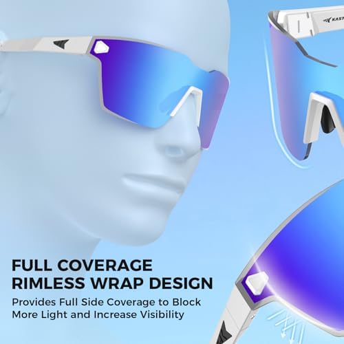 KastKing Tarkio Polarized Fishing Sunglasses, One Piece PC Lens Rimless - Image 4