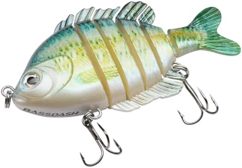 BASSDASH SwimPanfish Multi Jointed Bluegill Bass Fishing Lure Swimbaits - Image 5