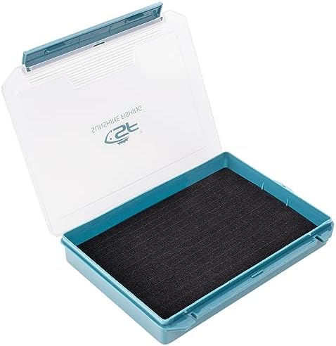 SF Fishing Tackle Box Tray 3600 Slit Foam Case Double Buckle Open Plastic Jig Box Heads Hooks Spinners Spoons Storage Tackle Tray 1Pack by SUNSHINEFISHING