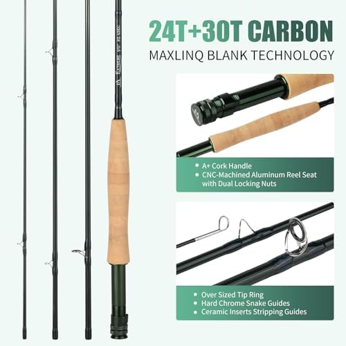 M MAXIMUMCATCH Maxcatch Extreme Fly Fishing Combo Kit 3/5/6/8 Weight, Starter Fly Rod and Reel Outfit, with a Protective Travel Case - Image 2