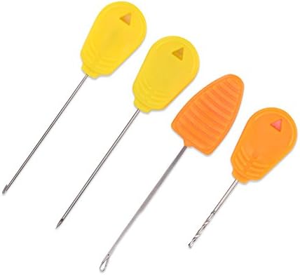 Carp Fishing Bait Needles, Portable Baiting Drill Stringer Hook Needles Set Hair Rigs Making Tool (4Pcs) by Dioche