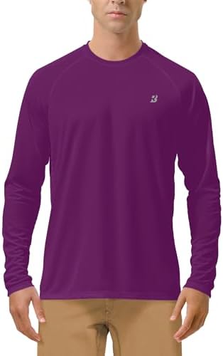 Roadbox Men's UPF 50+ UV Sun Protection Shirts, Long Sleeve Swim Rash Guard by Roadbox