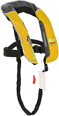 Top Safety Child Life Jacket with Whistle - Auto Inflatable Slim Lifejacket Life Vest PFD for Children Kids Youth - Boating Fishing Sailing Kayaking Surfing Swimming - Adjustable Life Saving Vest by SafeMax