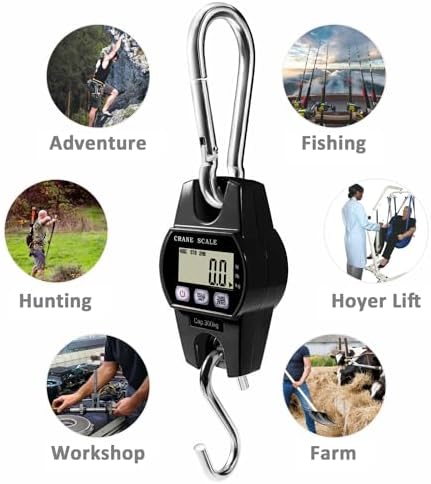 GRAM PRES Digital Hanging Crane Scale 660LB/300KG - Image 6