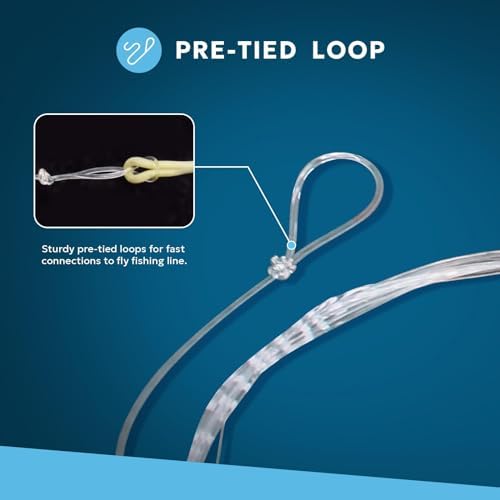 SF Hand Tied Loop Fly Fishing Tapered Leader Freshwater Trout - Image 4