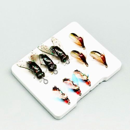 9Pc Fishing Wet Flies Bionics Worms/Midges/Moths/Flies Artificial Insect Fly Fishing Bait Salmon Trout Bass Fishing Hook Fly Fishing Lure - Image 7