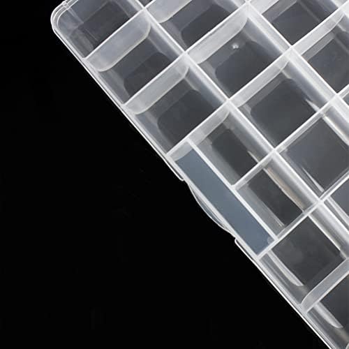 32 Grids Clear Plastic Organizer Box, Craft Storage Container for Beads Organizer, Art DIY, Crafts Jewelry Storage, Fishing Tackles, Rock Collection, 2 Pack - Image 6