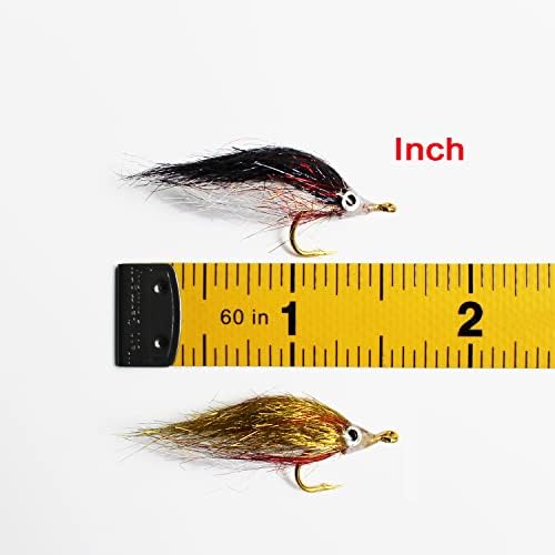 Tigofly 12pcs Wounded Minnow Fly Ice Dub Polar Fry Fly Fishing Flies Size 8 - Image 3