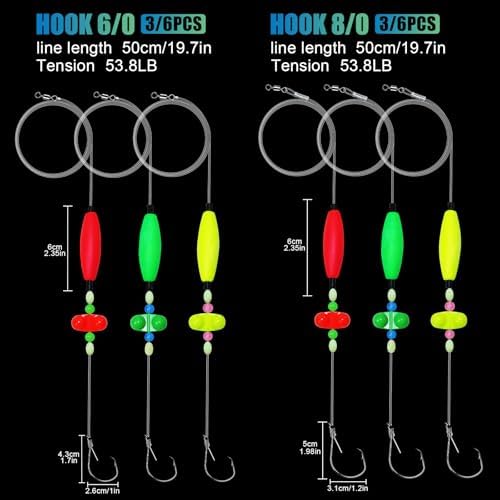 Catfish Float Rigs, 6/0 or 8/0 Circle Hooks, 3 or 6 Pack - Image 2
