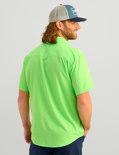HUK Men's Tide Point Kc Scott Original Artwork Short Sleeve Shirt, Fishing Button Down - Image 6