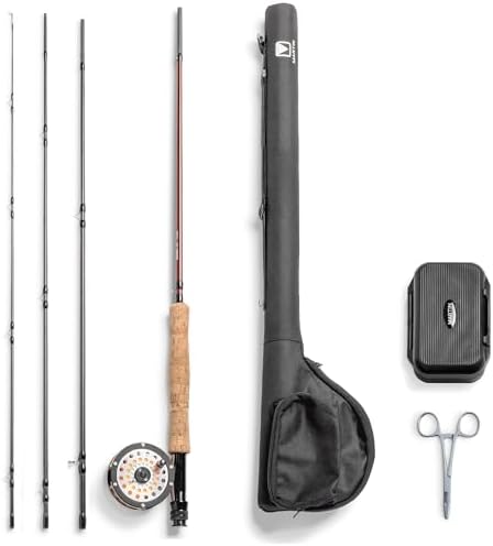 Martin 67R River/Stream Fly Reel and Fishing Rod Combo Kit, 4/5-Weight by Martin
