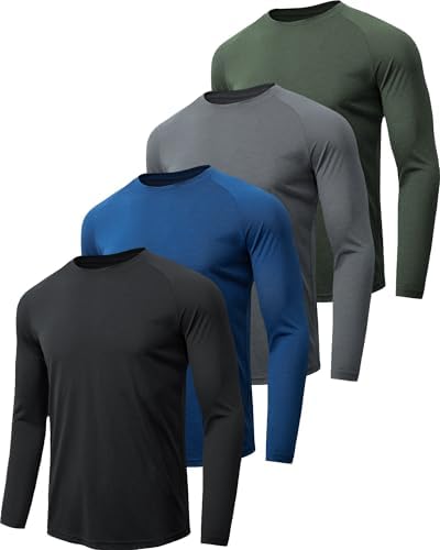 MLYENX 7 Pack Long Sleeve Shirts for Men Sun Protection Quick Dry by MLYENX