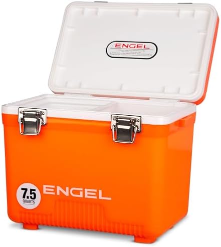 Engel UC7 7.5qt Leak-Proof, Air Tight, Drybox Cooler and Small Hard Shell Lunchbox for Men and Women by ENGEL