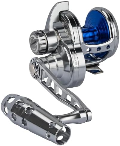 THKFISH Slow Pitch Jigging Reel, 55lbs Max Drag 6.3:1,9+2 Stainless BB Lever Drag Saltwater Heavy Duty Trolling Reel Slow Jigging Reel Saltwater Fishing by THKFISH