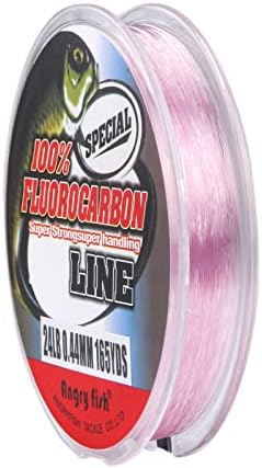 ANGRYFISH 100% Pure Fluorocarbon Fishing Line, Fluoro Carbon Fishing Leader by ANGRYFISH