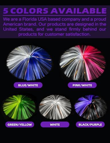 BLUEWING Sea Trolling Lures with Lead Head Saltwater Fishing Witches Big Game Ballyhoo Skirt for Tuna, Wahoo, Sailfish, Mahi Mahi 1oz, 2oz, 4oz, 6oz, 8oz - Image 5