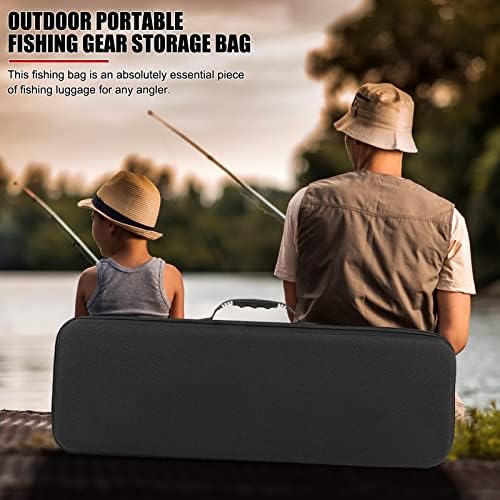 21 inch Fishing Tackle Storage, Hard EVA Case Fishing Rod Reel Organizer - Image 7