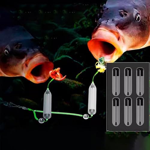 30lots Adjustable Buoyance Hook Tube Bottom Rigs Fishing Accessories for Improved Carps Bites Success Rate Underwater Floating Fish Hook Attractor - Image 4