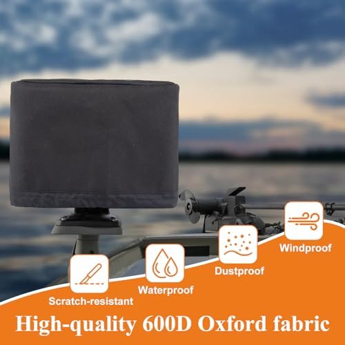 Fishfinder Cover 3-10in,Depth Finder Oxford Fabric Waterproof Protection Accessories,for Hummingbird Lowrance Models,Protects Your Screen and Device from Sun Adverse Weather Damage Fishing - Image 3